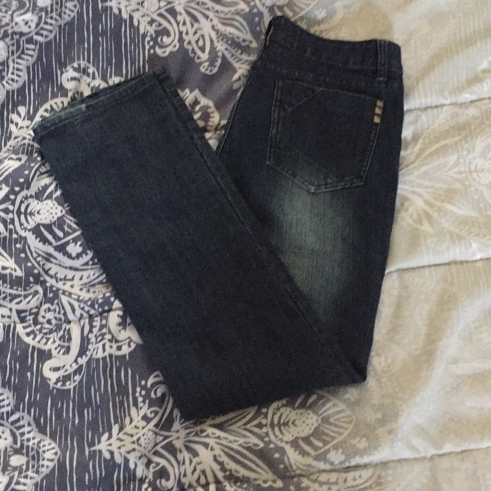 Dark blue jeans